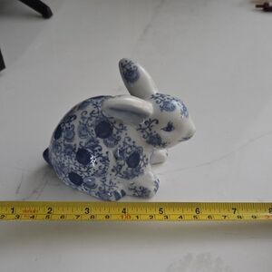 Bombay Blue and White Decorative Rabbit